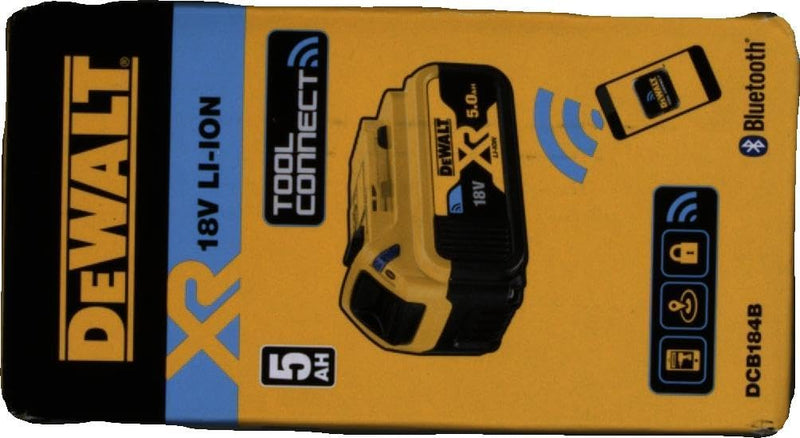 DeWalt Ersatz-Akku (18 Volt, 5,0 Ah XR-Akku mit Bluetooth-Technologie, kompatibel mit allen 18 Volt