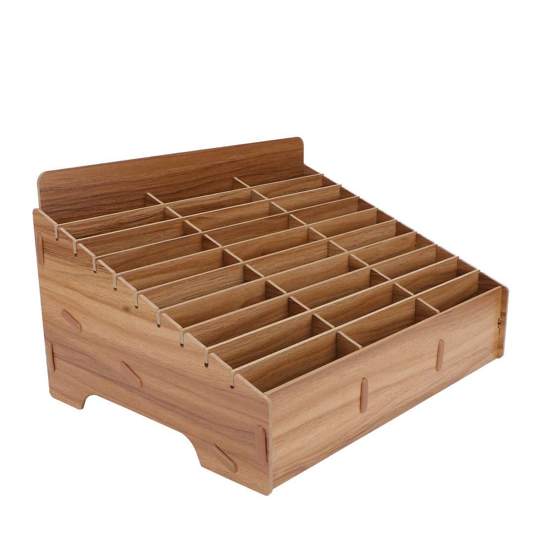 Awleynz 30 Gitter Handygarage Schule, Handy Hotel Aufbewahrungsbox Holz, Multi-Grid-Aufbewahrungsbox