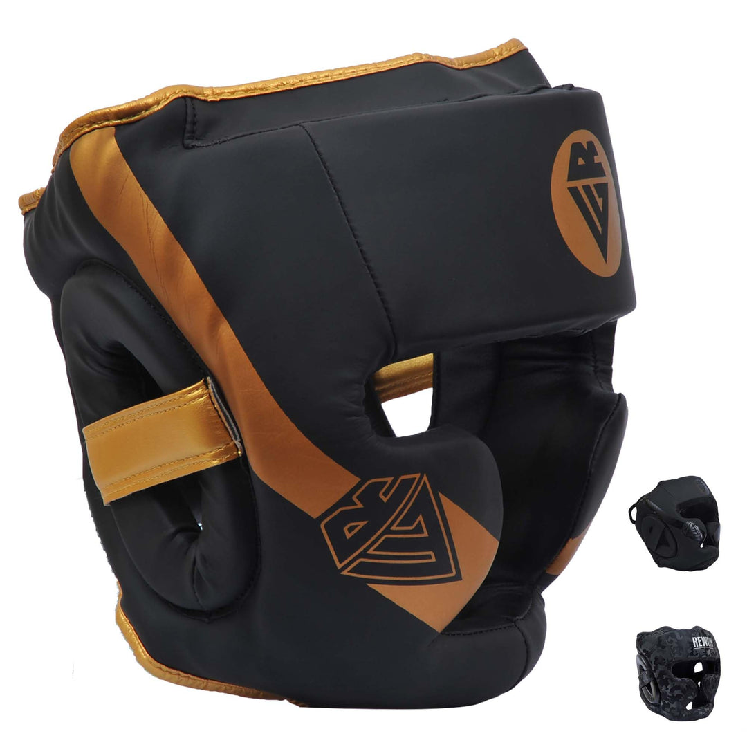 REWON Kopfschutz MMA Kickboxen Kampfsport Boxhelm Boxkopfbedeckung Nasenschutz Gesichtsschutz für Bo