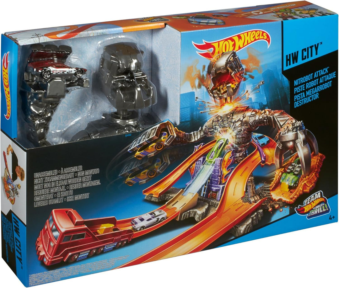 Hot Wheels Mattel CDR06 - Nitrobot-Attacke Spielset