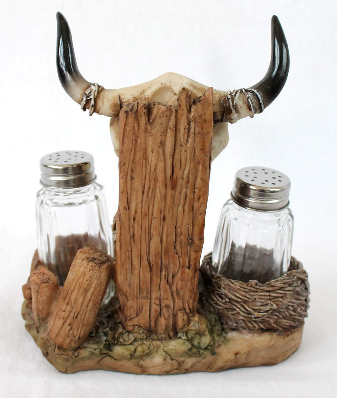 Salz und Pefferset Bullenschädel Büffelkopf Country und Western