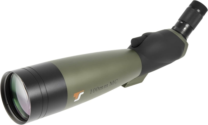 TS-Optics Tssp100z Zoom Spektiv 22-67x100mm BaK4 Prisma mehrfach voll vergütete Optik spritzwasserge