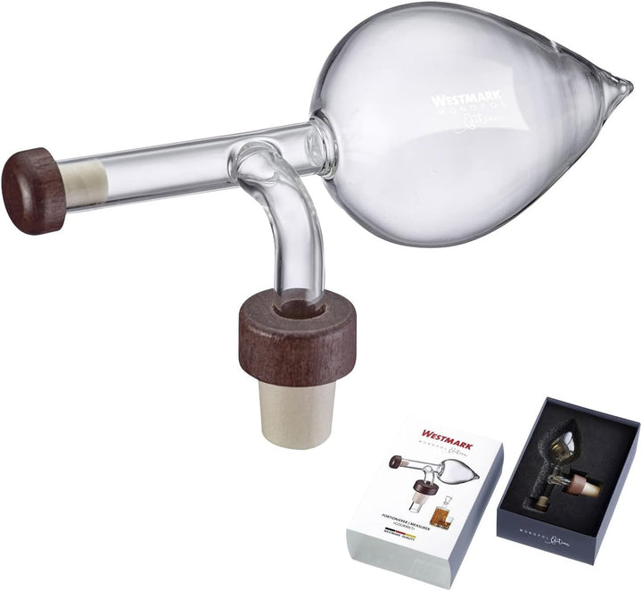 Westmark Portionierer, Fassungsvermögen: 150 ml, Abmessen und dekantieren zugleich, Glas/Kunststoff/