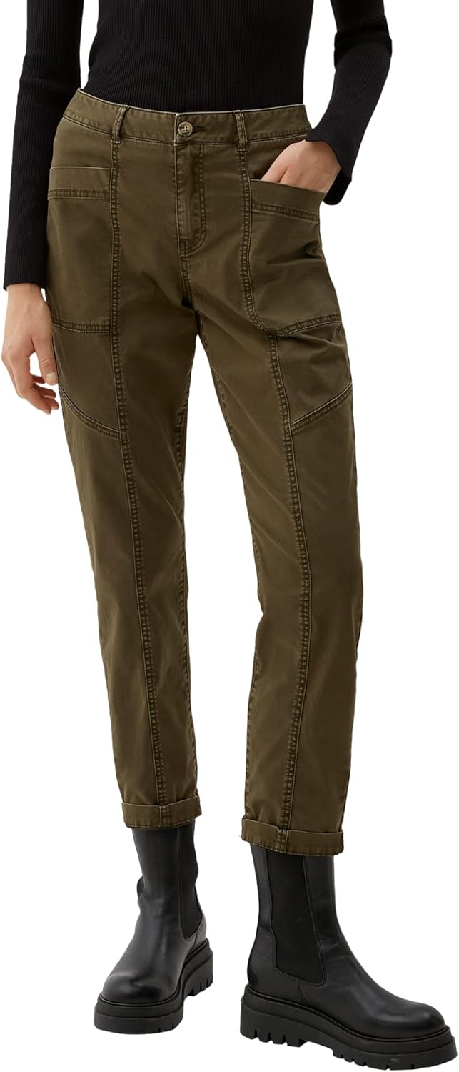 S. Oliver Damen Jeans Hose Comfort Chino Gabardinestretch Olive 32W / 28L 7946, 32W / 28L 7946