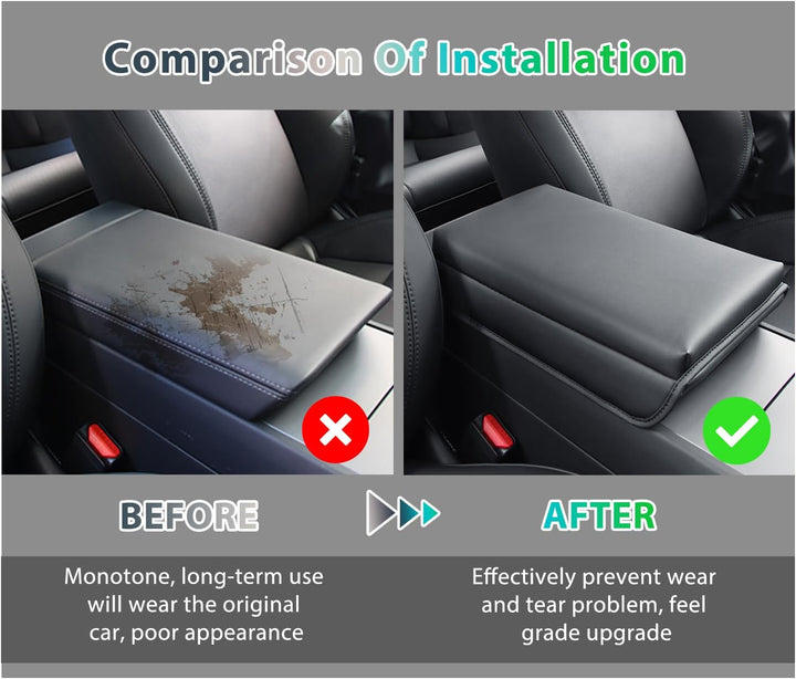 GAFAT Neu Tesla Model 3 Highland 2024 2025 Mittelarmlehne Abdeckung, Mittelkonsole Armlehne Schutz P