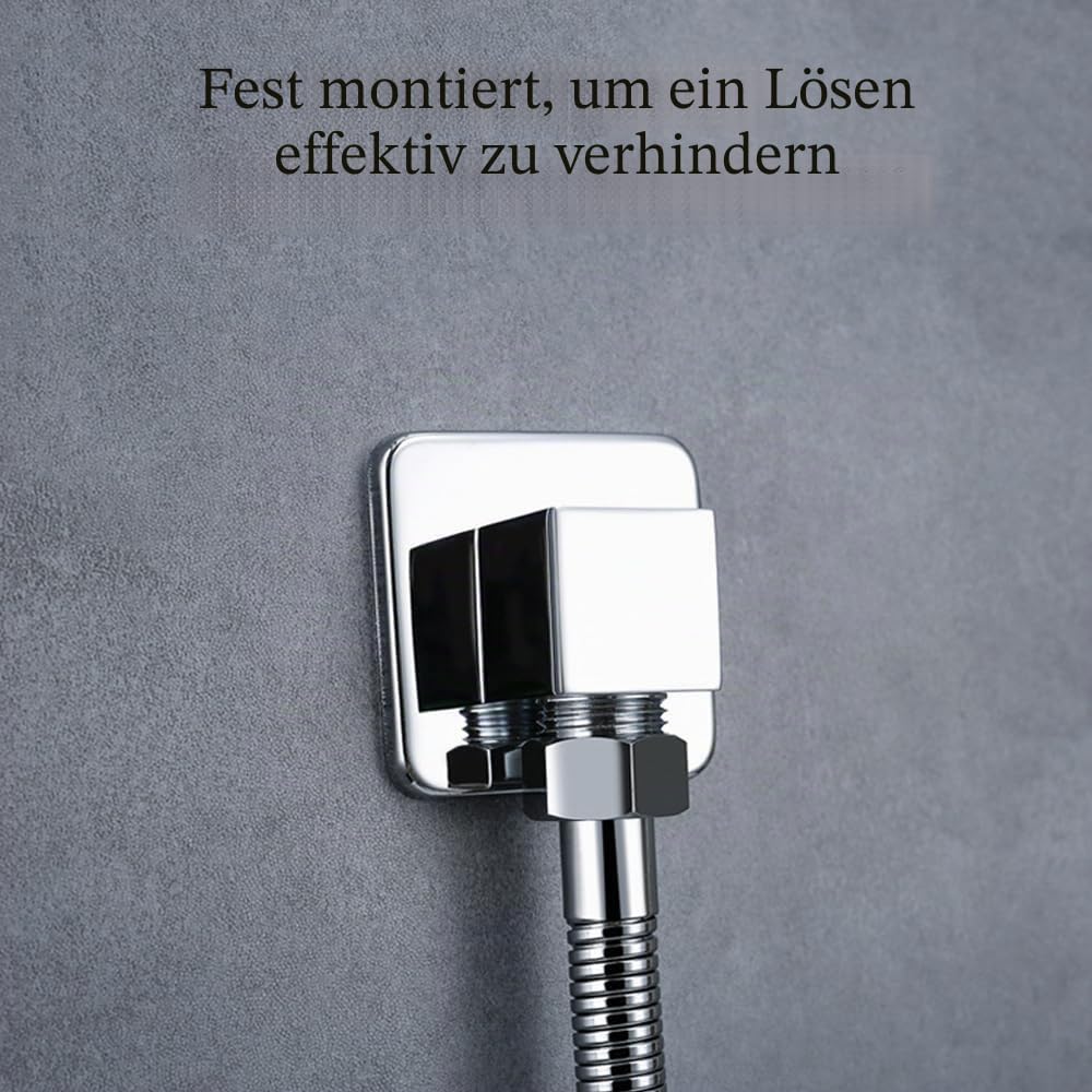 Wandanschlussbogen für Handbrause, G1/2 zoll Brauseschlauch Winkelverbinder Brauseschlauchverbinder