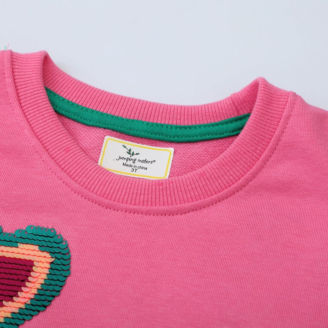 CM-Kid Sweatshirt Mädchen Langarm Pullover Kinder Shirts Baumwolle Warm Tops 1-7 Jahre Gr.92-122 110