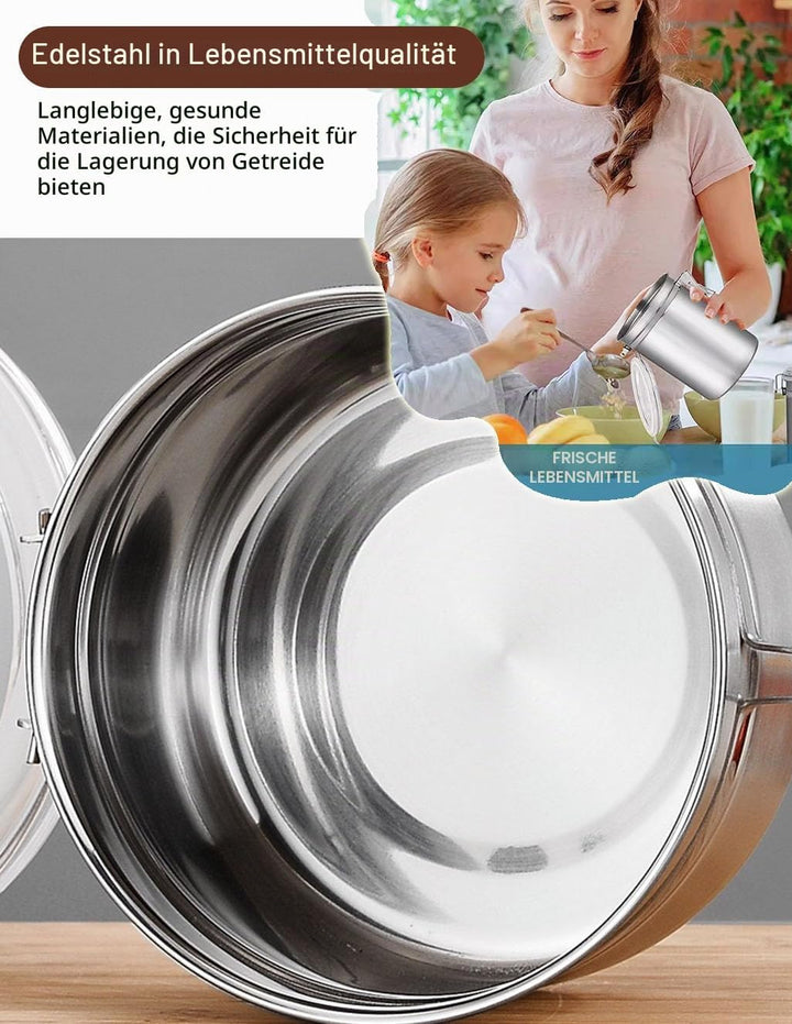 Kaffeedose Luftdicht mit Deckel Kaffeebohnen Behälter für Kaffeepulver Bohnen Tee Mehl Müsli Zucker,