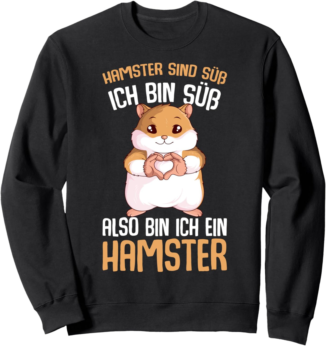 Hamster sind süss Mädchen Frauen Kinder Sweatshirt