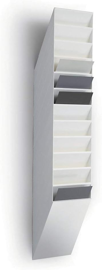 Durable Prospektspenderset Flexiboxx 12 A4, 1 Set, weiss, 1709763010 Weiss Hochformat, Weiss Hochfor