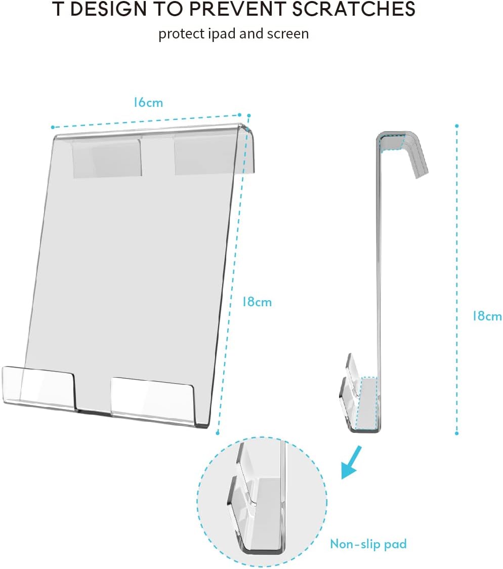 Doubleplus Tablet Halter Halterung Kompatibel mit Peloton Bike & Bike Plus, Halter für iPad, Tablet