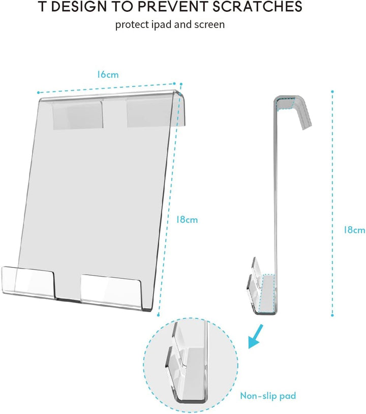 Doubleplus Tablet Halter Halterung Kompatibel mit Peloton Bike & Bike Plus, Halter für iPad, Tablet
