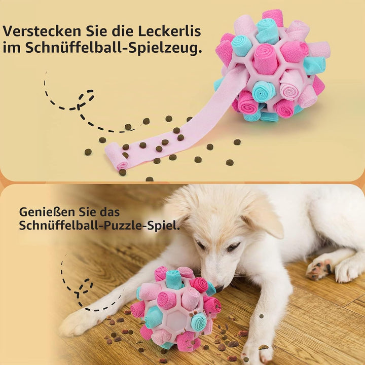 Schnüffelball für Hunde, Schnüffelteppich Schnüffelspielzeug Interaktive Hundespielzeug tragbarer Ha