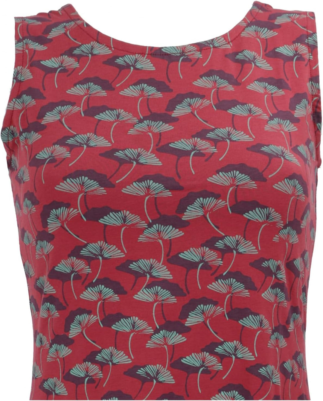 GURU SHOP Minikleid mit Riemchenrücken aus Bio-Baumwolle, Vokuhila Kleid, Damen, Synthetisch 46 Rot,