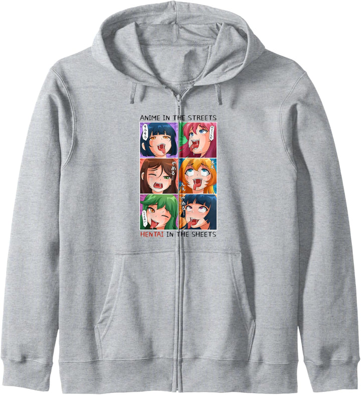 Hentai Ahegao Anime In Der Strasse Hentai In Den Blättern Kapuzenjacke