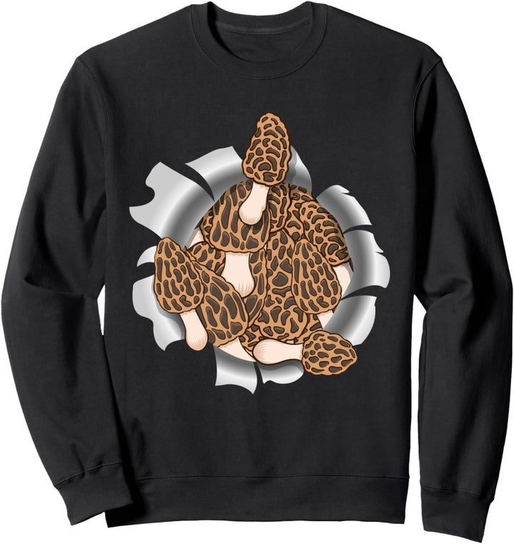Morchel Pilz Jäger Pilze Mykologie Pilz Sweatshirt