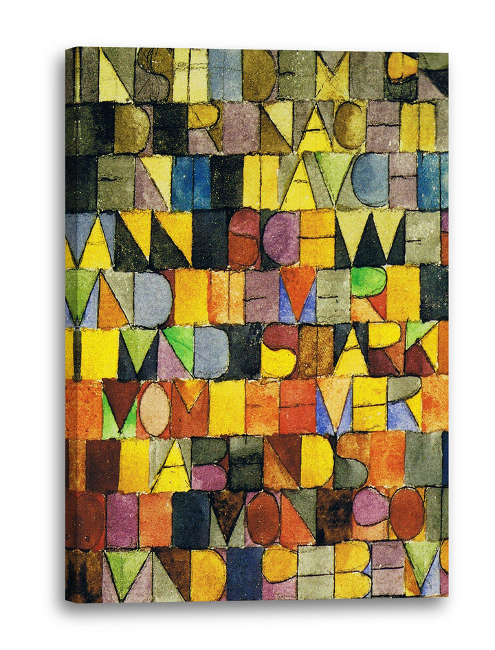 Leinwand (40x60cm): Paul Klee - Einst dem Grau der Nacht enttaucht 40x60 cm, 40x60 cm