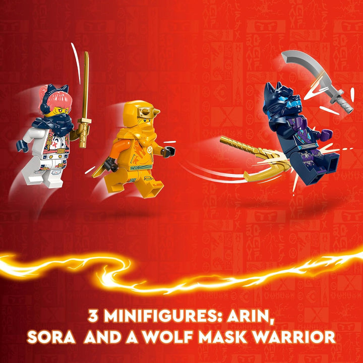LEGO NINJAGO Kais Feuermech, Actionfiguren-Spielzeug & NINJAGO Riyu der Babydrache, Drachen-Spielzeu