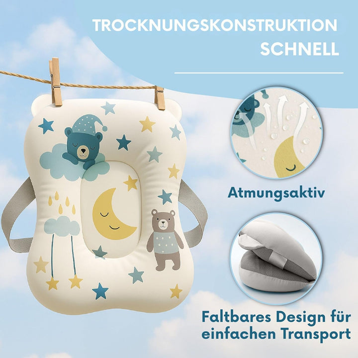 Baby Badewanneneinsatz – Baby Badewannenkissen für Badewanne - Babywanne Einsatz &amp; Badewannensitz ab