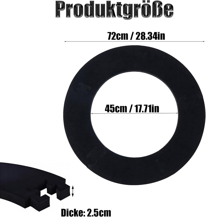 Dart Catchring Surround, 45cm Dartscheibe Schutzring, Dartscheibe Wand Schutz, Eva Dartscheiben Surr