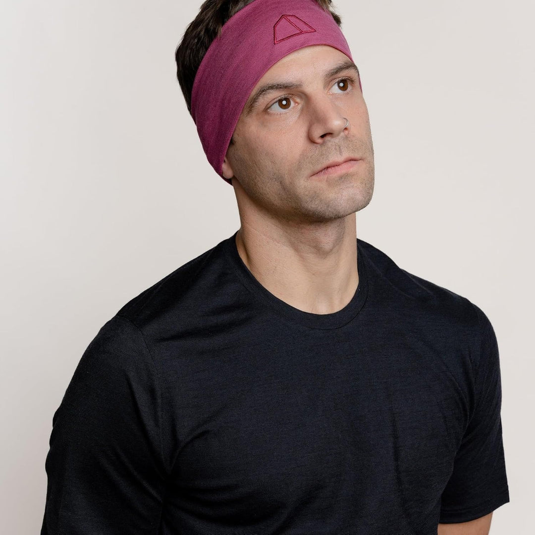 TOM FYFE Merino Stirnband Unisex Brombeere | 100% Merinowolle | Made in Europe, Brombeere