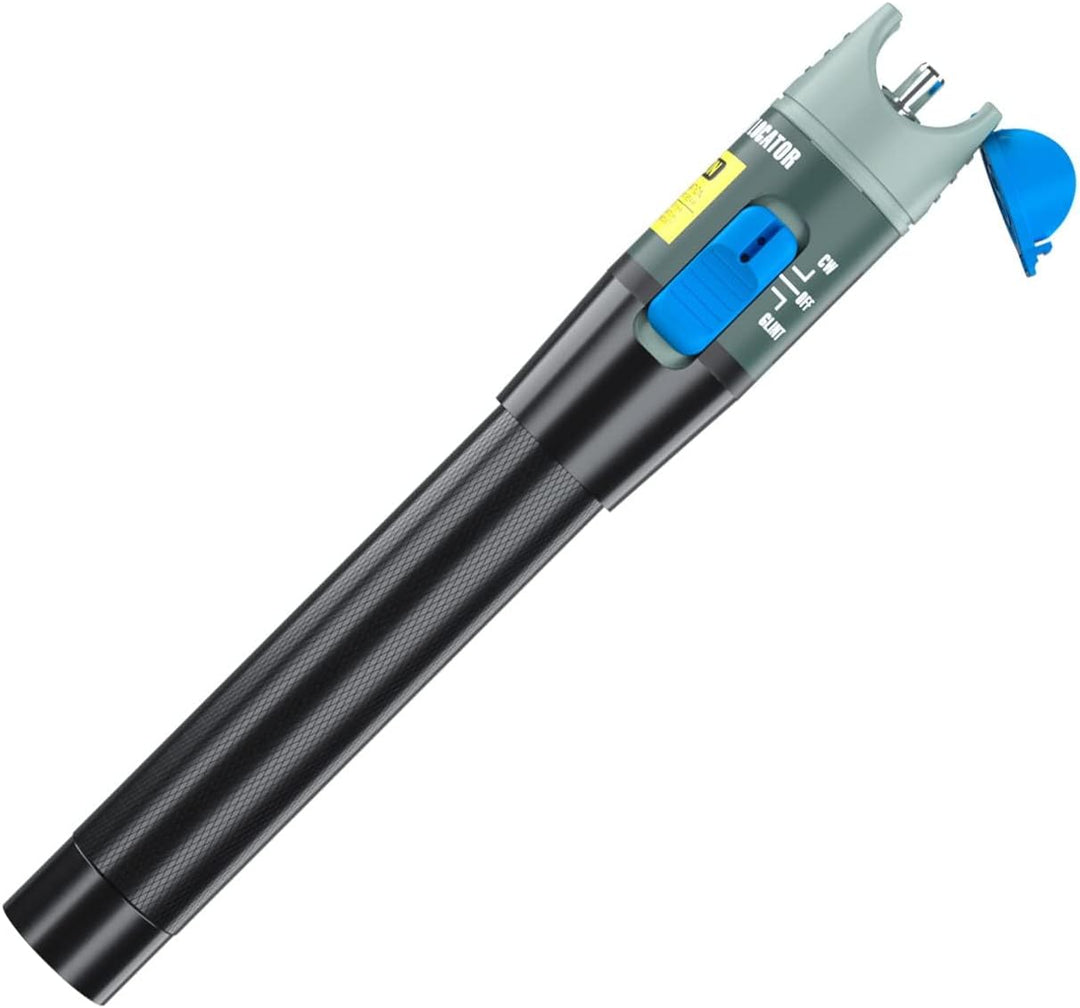 Visual Fault Locator (VFL), Red Light Pen 10mW Testeur de Câble à Fibre Optique avec Connecteur de 2