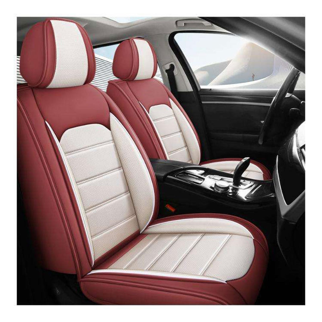Autositzbezüge für BMW M3 E46 Autositzbezüge Vorder&amp;Rücksitzbezüge 5 Stück Leder Autositzbezug Kompl