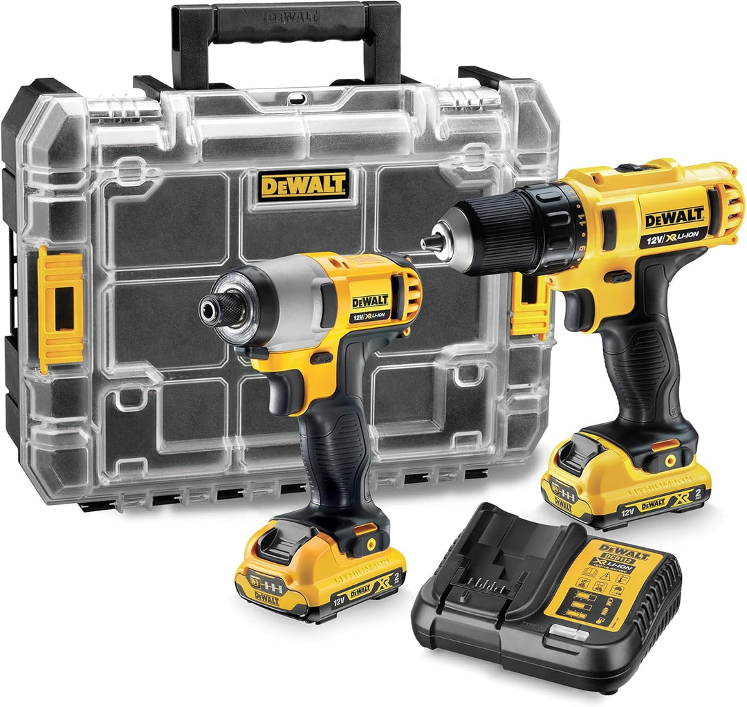 DeWalt dck211d2t-qw 10,8V-XR Lithium-Ionen Schrauber-Set, XR Bohrschrauber + XR Schlagbohrschrauber