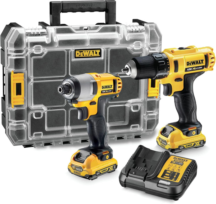 DeWalt dck211d2t-qw 10,8V-XR Lithium-Ionen Schrauber-Set, XR Bohrschrauber + XR Schlagbohrschrauber