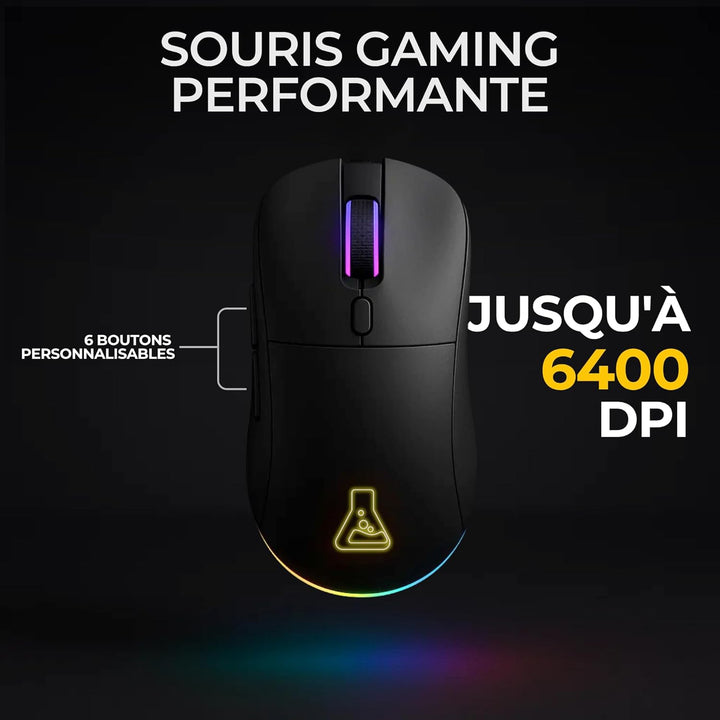 The G-Lab - Combo Tungsten EX – kabellose Tastatur – Dreifache Verbindung 2,4 GHz/BT/kabelgebunden –
