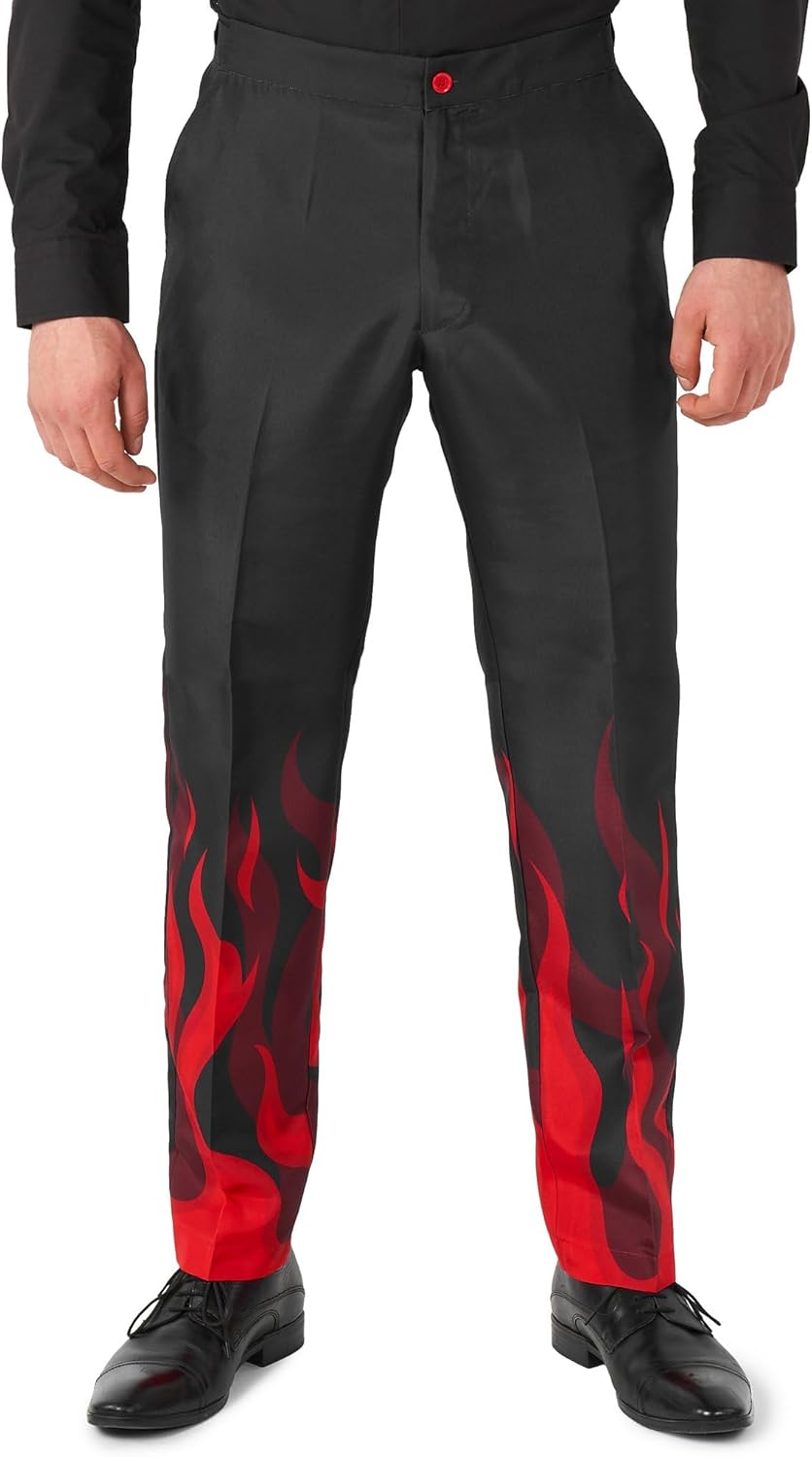 Suitmeister Herren-Weihnachtsanzug – hässliches Festtagsoutfit – bestehend aus Blazer, Hose und Kraw