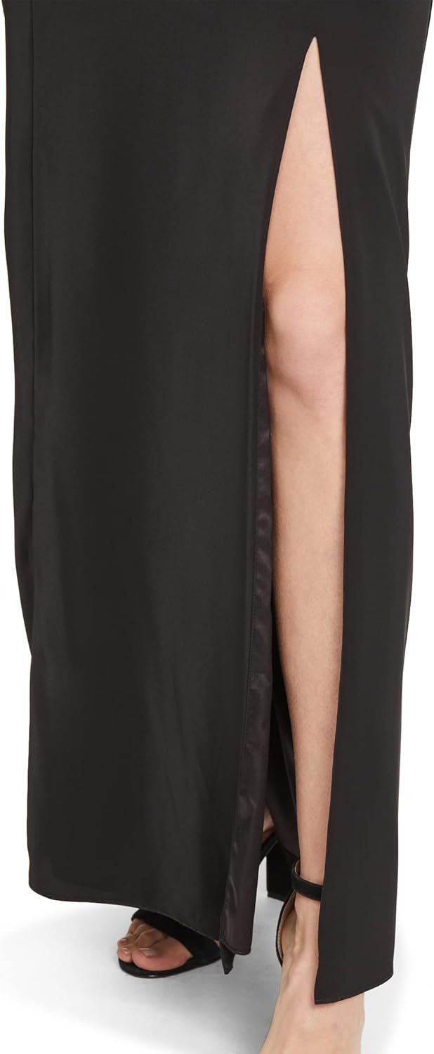 Vera Mont Damen Abendkleid mit Cut-Outs 36 Schwarz, 36 Schwarz
