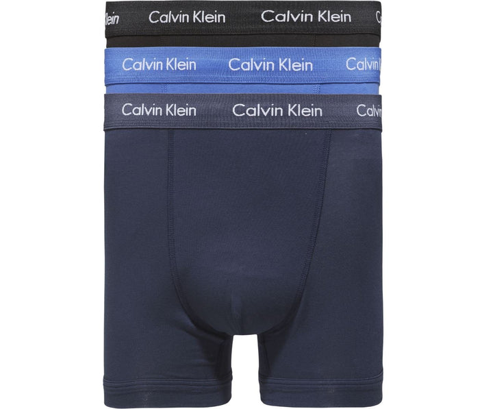 Calvin Klein Herren 3er Pack Boxershorts Trunks Unterwäsche XL Multicolour (C-black/Blu/Blu Other Ve