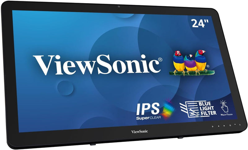 Viewsonic TD2430 59,9 cm (24 Zoll) Touch Monitor (Full-HD, HDMI, DP, USB 3.0 Hub, 4 Jahre Austauschs