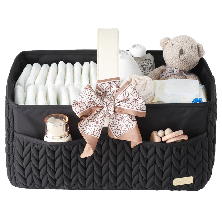 Baby-Wickelkorb, Aufbewahrungskorb für Neugeborene Jungen und Mädchen, Reisekorb für Feuchttücher, A