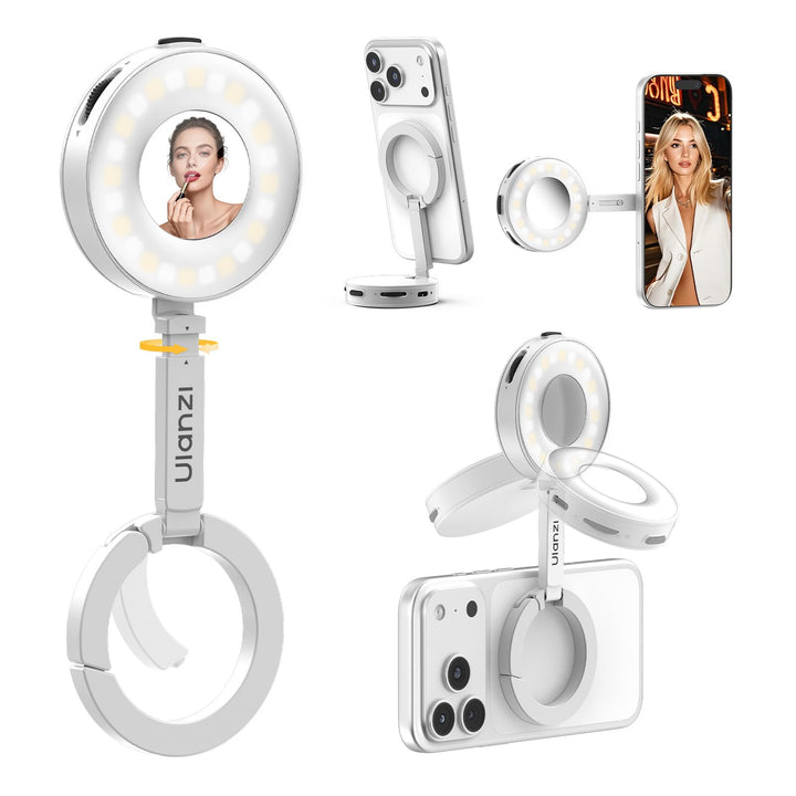 ULANZI ML05 MagLock Magnetisches Selfie-Licht (Weiss), Weiss