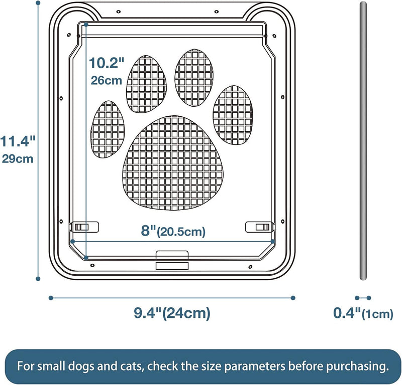 NAMSAN Haustierklappe Fliegengitter mit Magnet Hundeklappe Katzenklappe für Fliegengittertür Abschli