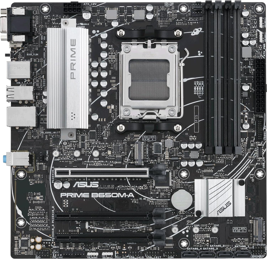 ASUS Prime B650M-A CSM Mainboard Sockel AMD AM5 (Ryzen 7000, micro-ATX, DDR5 Speicher, PCIe 5.0, WiF