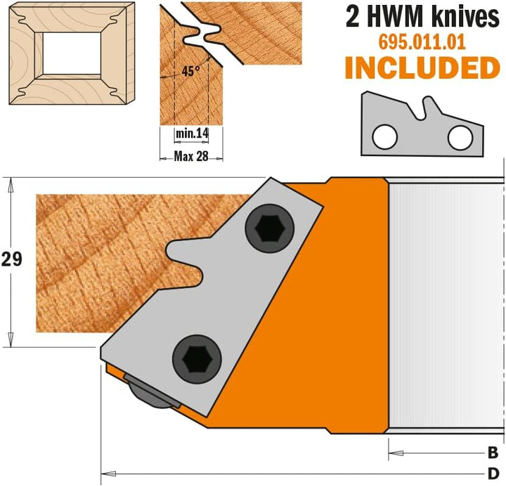 CMT 691.572 – Par contracuchillas 50 x 4 mm