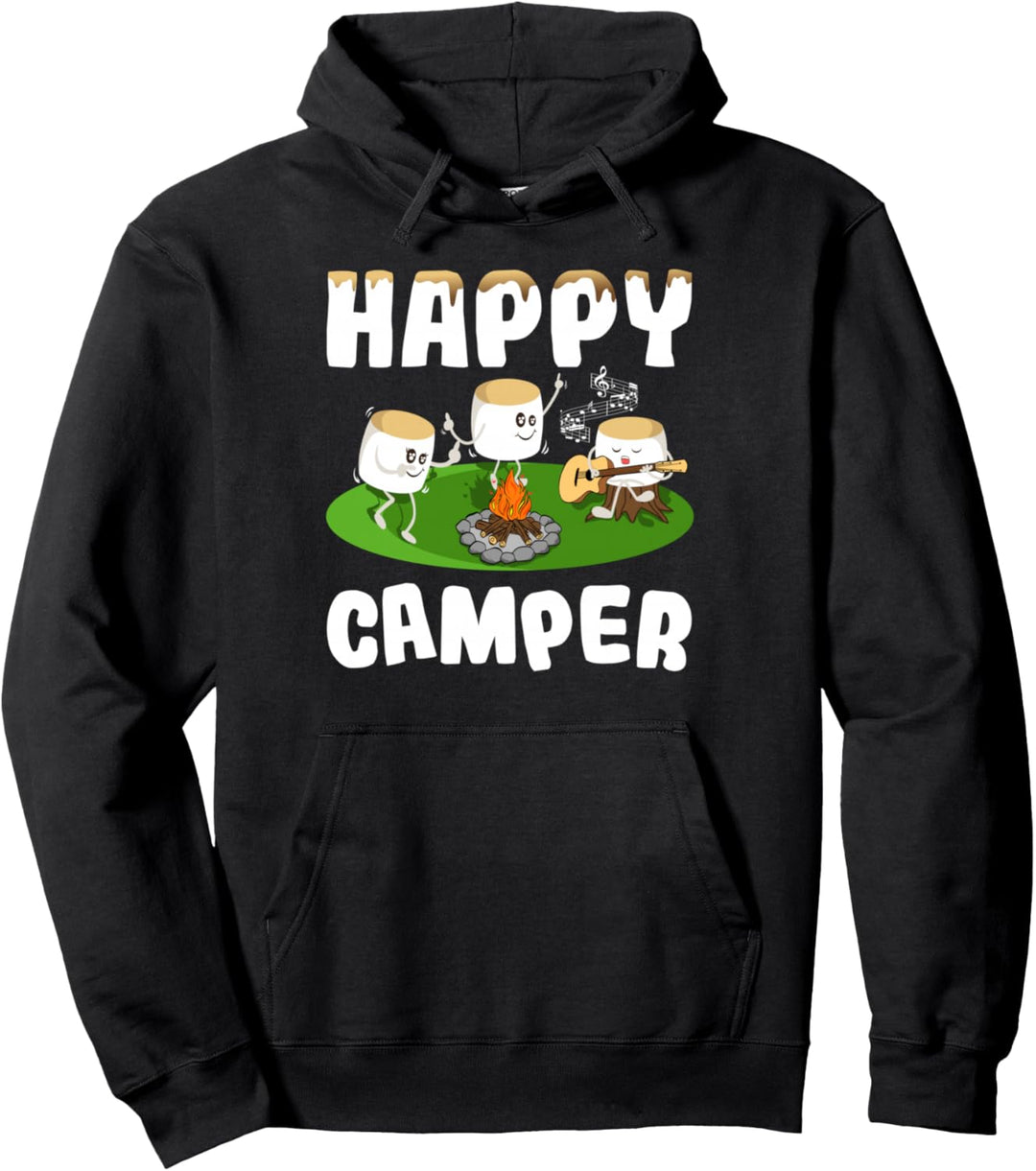 Marshmallows Happy Camper T-shirt Wohnmobil Leben Camping Pullover Hoodie