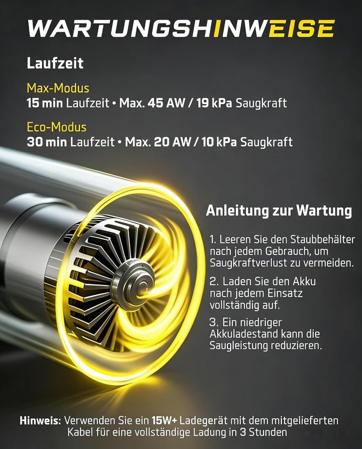 Fanttik Slim V10 APEX Kabelloser 4-in-1 Auto & Tragbarer Mini-Handstaubsauger, 19 kPa Saugkraft, Sma