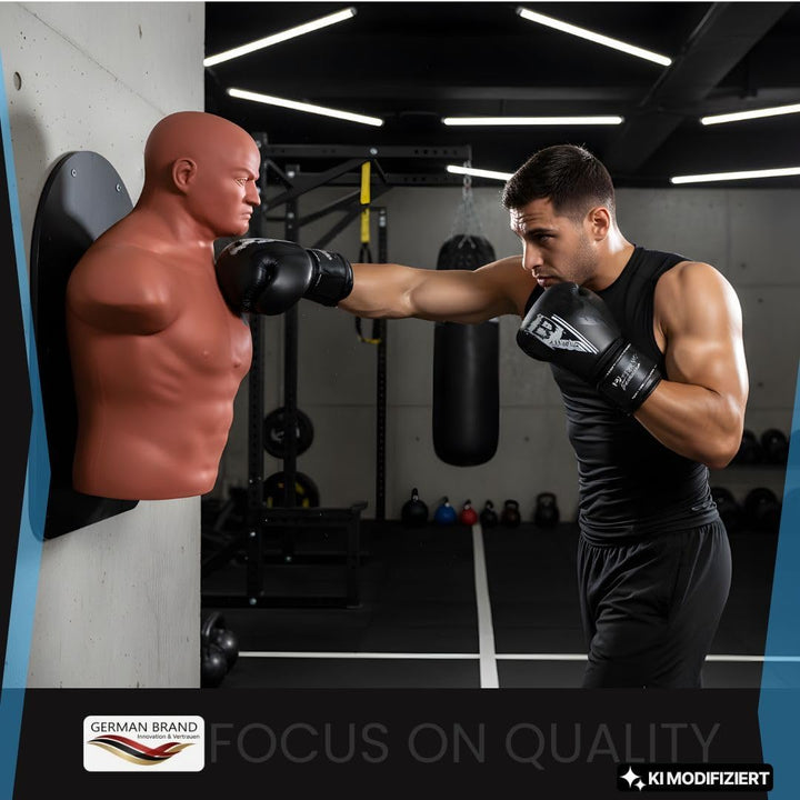 FOX-FIGHT Wand Box Dummy | Wandschlagpolster Punching Boxdummy Boxpuppe Boxing Man Trainingsdummy na