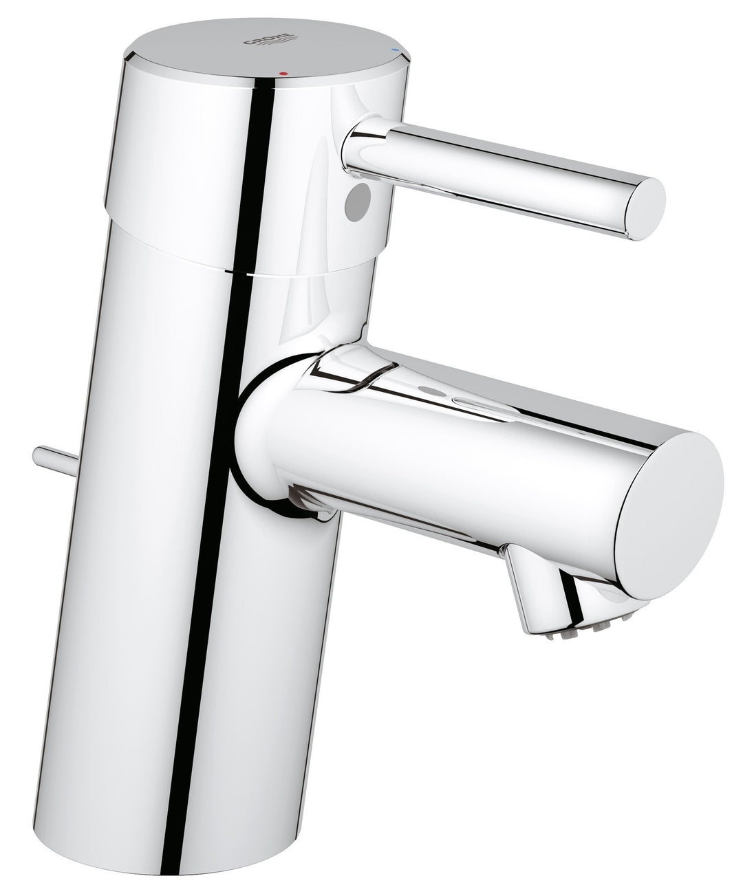 GROHE Concetto Einhand-Waschtischbatterie, Niederdruck für offene Warmwasserbereiter 23060001 S zugs