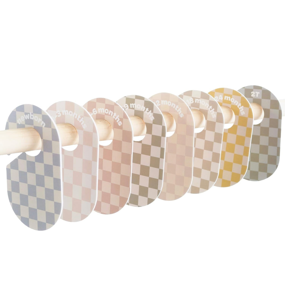 3 Sprouts - Grössentrenner Baby für Kleiderstange, Grössentrenner Baby, Doppelseitiges Babykleidung