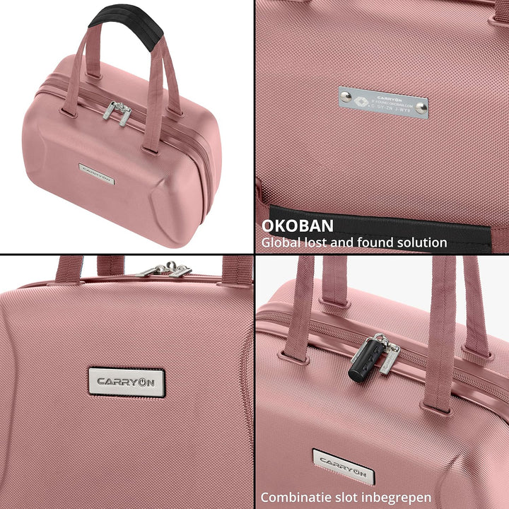 CarryOn Skyhopper Kosmetikkoffer Damen Hartschale - Beautycase Klein - Handgepäck 13 Liter - Schloss