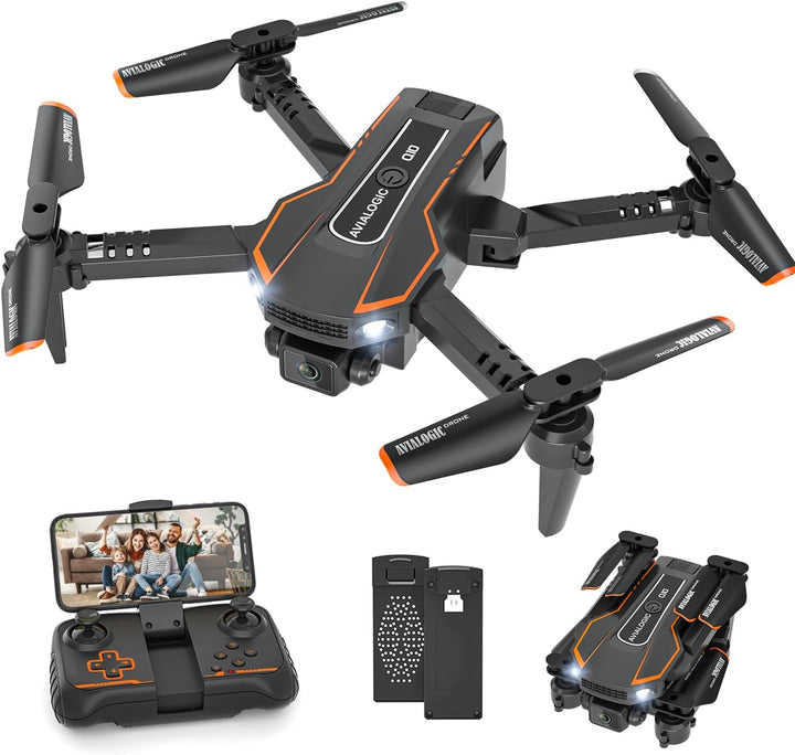 Drohne mit Kamera HD 720P für Kinder, RC Drone Quadcopter mit FPV WiFi Übertragung, Kopflos Modus, 3