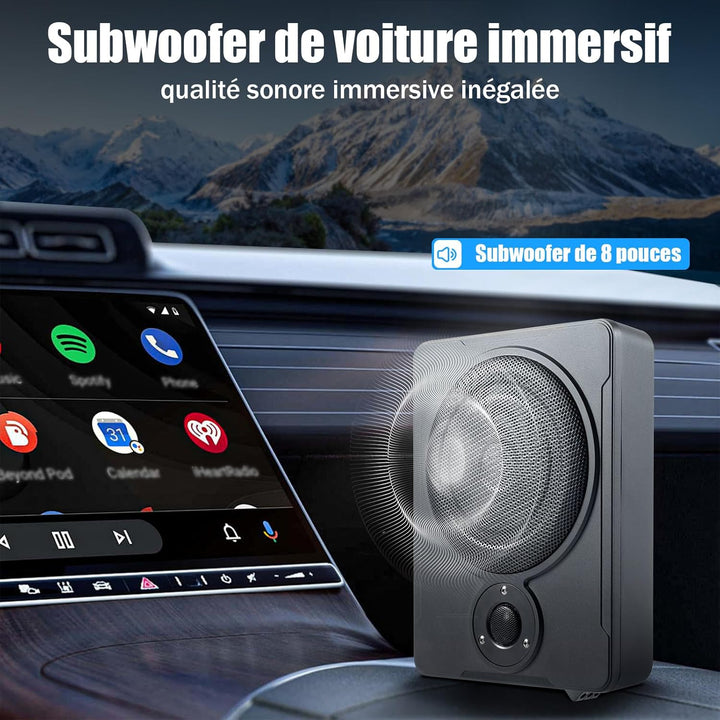 Auto-Subwoofer Audio Mit Passende Verbindungskabel Auto Untersitz Kfz Aktiv Bassbox 31.5 * 24 * 7.5C