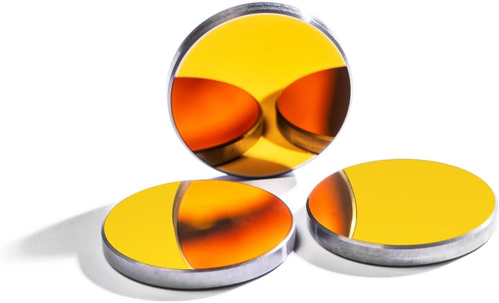 MCWlaser 3PCS Si CO2 Laser Spiegel 19mm Silicon CO2 Laser Reflective Mirrors Durchmesser: 19 mm für