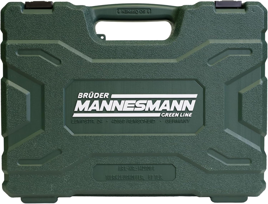 Brüder Mannesmann M29084 Werkzeugkoffer bestückt, 87-tlg, (L x B x H) 382 x 290 x 90 mm Single, Sing