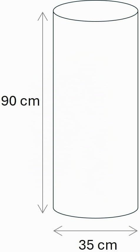 Kloris Zylindrische Säule Sweet Tisch Höhe 90 cm Durchmesser 35 cm Farbe Weiss Made in Italy